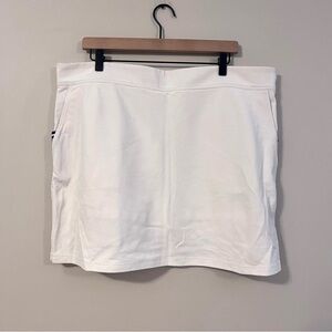 Vineyard Vines Women’s Pull On Golf Skort Size XL White Back Pockets Zipper